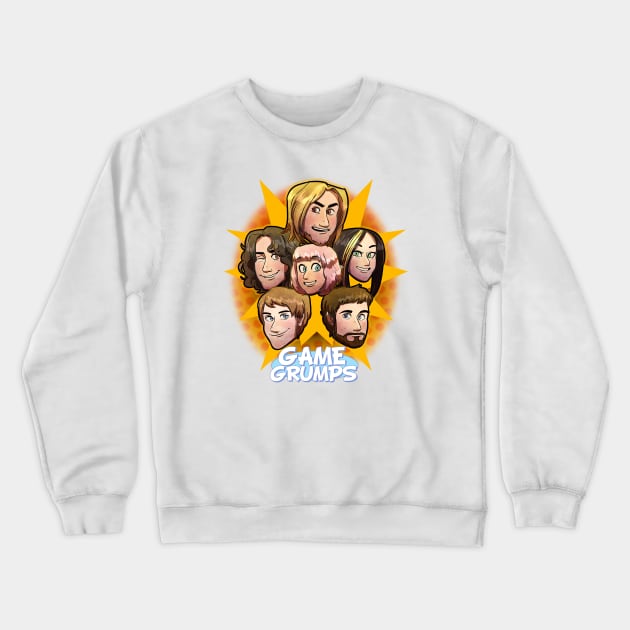 Game Grumps Crewneck Sweatshirt by psychohog